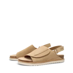 Taos Footwear Cork Support Sandals*Abstract Warm Sand Suede