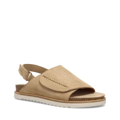 Taos Footwear Cork Support Sandals*Abstract Warm Sand Suede