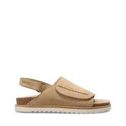 Taos Footwear Cork Support Sandals*Abstract Warm Sand Suede