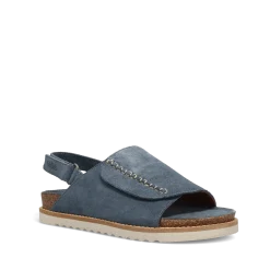 Taos Footwear Cork Support Sandals*Abstract Blue Suede