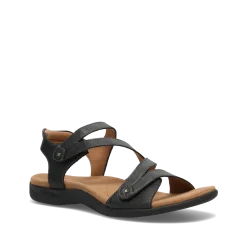 Taos Footwear Soft Support Sandals*Big Time Black