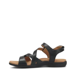 Taos Footwear Soft Support Sandals*Big Time Black