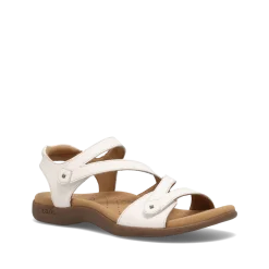 Taos Footwear Soft Support Sandals*Big Time White