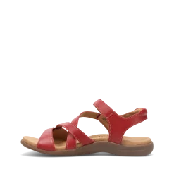 Taos Footwear Soft Support Sandals*Big Time Red