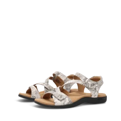 Taos Footwear Soft Support Sandals*Big Time Grey Snake