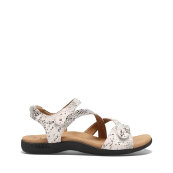 Taos Footwear Soft Support Sandals*Big Time Grey Snake