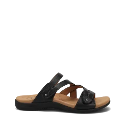 Taos Footwear Soft Support Sandals*Double U Black