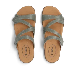 Taos Footwear Soft Support Sandals*Double U Sage