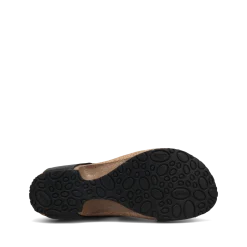 Taos Footwear Cork Support Sandals|Wedge Sandals*Loop Black