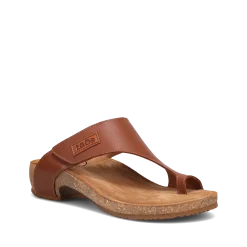 Taos Footwear Cork Support Sandals|Wedge Sandals*Loop Brandy