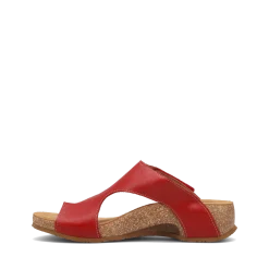 Taos Footwear Cork Support Sandals|Wedge Sandals*Loop Red