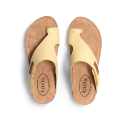 Taos Footwear Cork Support Sandals|Wedge Sandals*Loop Lemon Sorbet