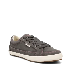 Taos Footwear Canvas|Walking*Moc Star 2 Graphite Distressed