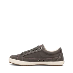 Taos Footwear Canvas|Walking*Moc Star 2 Graphite Distressed