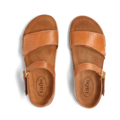 Taos Footwear Cork Support Sandals*Modern Caramel