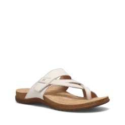 Taos Footwear Cork Support Sandals*Perfect White