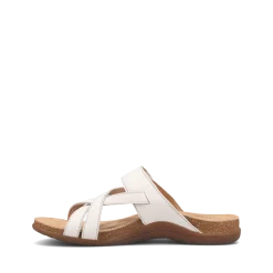 Taos Footwear Cork Support Sandals*Perfect White