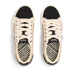 Taos Footwear Canvas|White*Plim Soul Black/Tan Multi