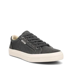 Taos Footwear Canvas|White*Plim Soul Charcoal Wash Canvas