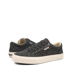 Taos Footwear Canvas|White*Plim Soul Charcoal Wash Canvas
