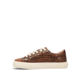 Taos Footwear Walking|White*Plim Soul Lux Brown Croco