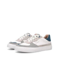 Taos Footwear White|Leather*Pop Soul Grey/Petrol Blue Multi