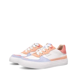 Taos Footwear White|Leather*Pop Soul Peach/Coral Multi
