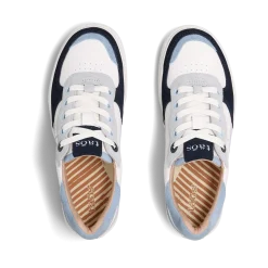 Taos Footwear White|Leather*Pop Soul Cloud/Chambray Multi