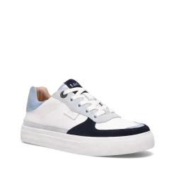 Taos Footwear White|Leather*Pop Soul Cloud/Chambray Multi