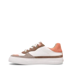 Taos Footwear White|Leather*Pop Soul Walnut/Peach Multi
