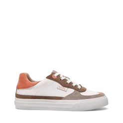 Taos Footwear White|Leather*Pop Soul Walnut/Peach Multi