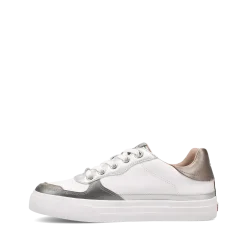 Taos Footwear White|Leather*Pop Soul White Metallic Multi