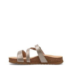Taos Footwear Cork Support Sandals*Ringslide Champagne