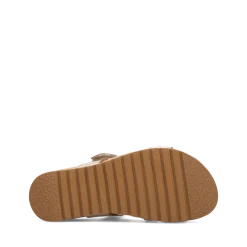 Taos Footwear Cork Support Sandals*Ringslide Champagne