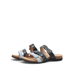 Taos Footwear Cork Support Sandals*Scribble Blue Multi
