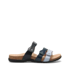Taos Footwear Cork Support Sandals*Scribble Blue Multi