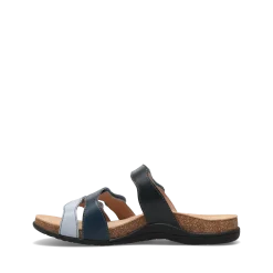 Taos Footwear Cork Support Sandals*Scribble Blue Multi
