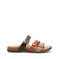 Taos Footwear Cork Support Sandals*Scribble Brown Multi