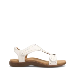 Taos Footwear Soft Support Sandals*Show Stopper White