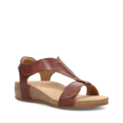 Taos Footwear Cork Support Sandals|Wedge Sandals*Showtime Cognac