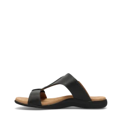 Taos Footwear Soft Support Sandals*Slide Show Black