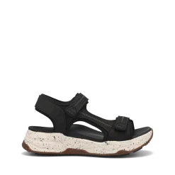 Taos Footwear Active Sandals|Active/Outdoor*Super Side Black Emboss