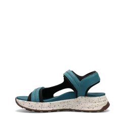 Taos Footwear Active Sandals|Active/Outdoor*Super Side Teal Emboss