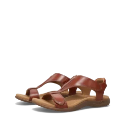 Taos Footwear Soft Support Sandals*The Show Cognac
