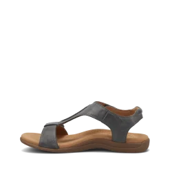 Taos Footwear Soft Support Sandals*The Show Steel