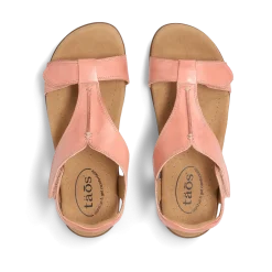 Taos Footwear Soft Support Sandals*The Show Blush Pink