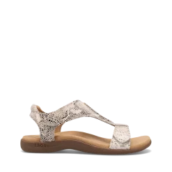 Taos Footwear Soft Support Sandals*The Show Brown Snake