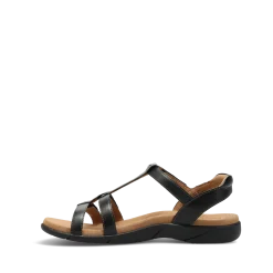 Taos Footwear Soft Support Sandals*Trophy 2 Black