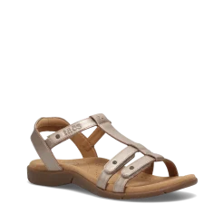 Taos Footwear Soft Support Sandals*Trophy 2 Champagne