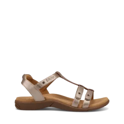 Taos Footwear Soft Support Sandals*Trophy 2 Champagne